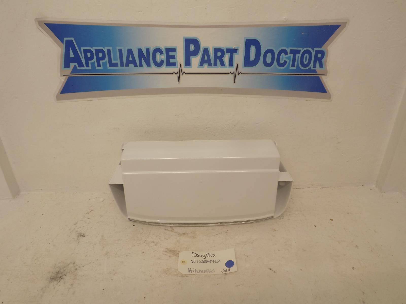 KitchenAid Refrigerator W10324761 Dairy Bin Used KitchenAid Refrigerator W10324761 Dairy Bin Used